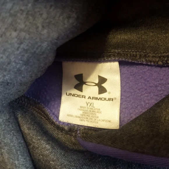 Under Armour Lavender Hoodie Sweatshirt. Girls Size XL. - Picture 7 of 11